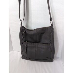 THE SAK HOBO GENUINE LEATHER Shoulder/Handbag Purse Adjustable strap GRAY